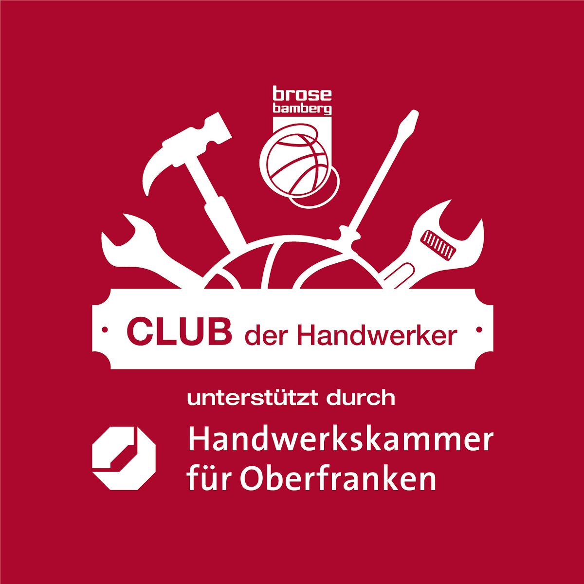 Kooperation Brose_Logo Club der Handwerker_rot