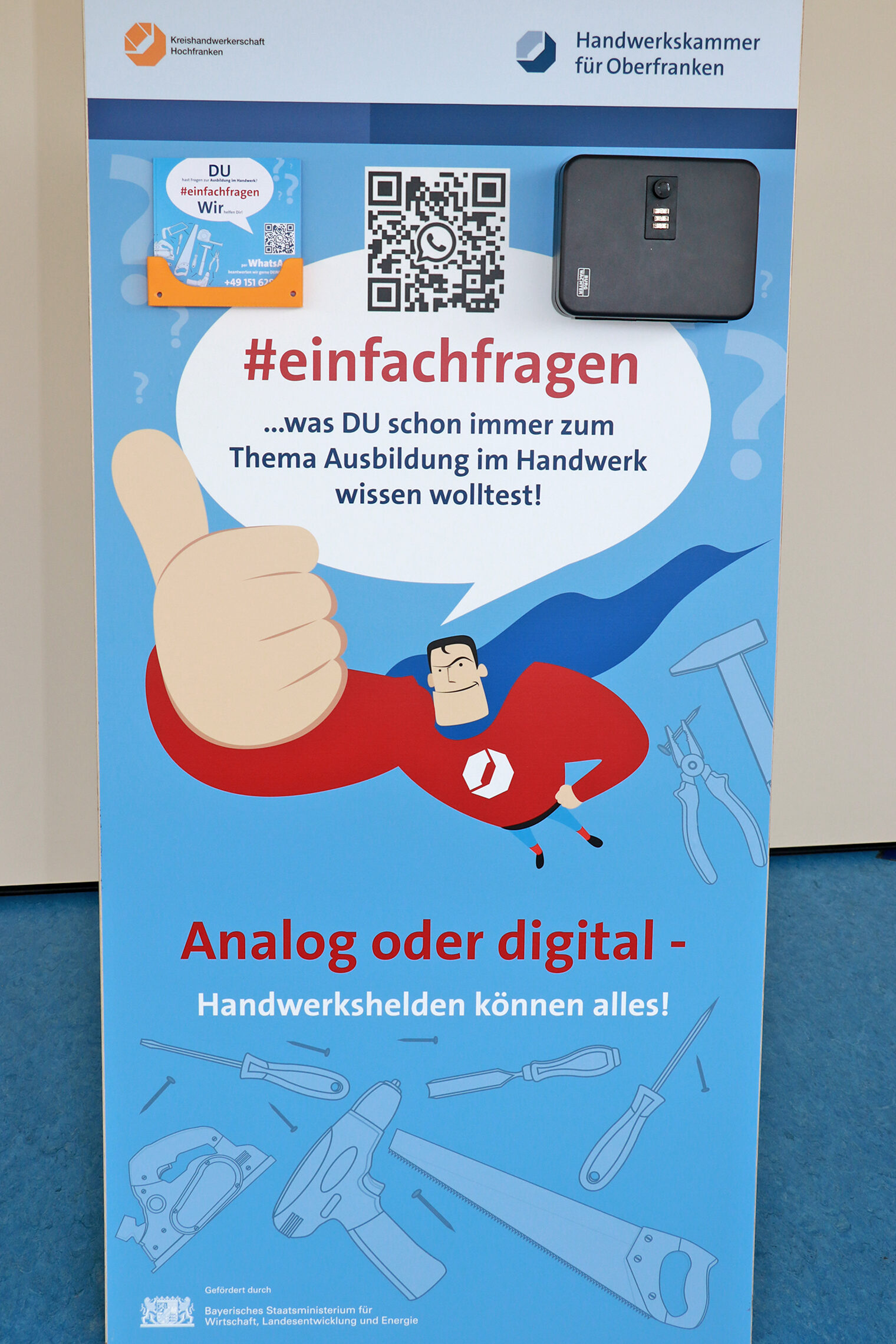 Analog wie digital zu gebrauchen: Der Handwerker-Briefkasten #einfachfragen