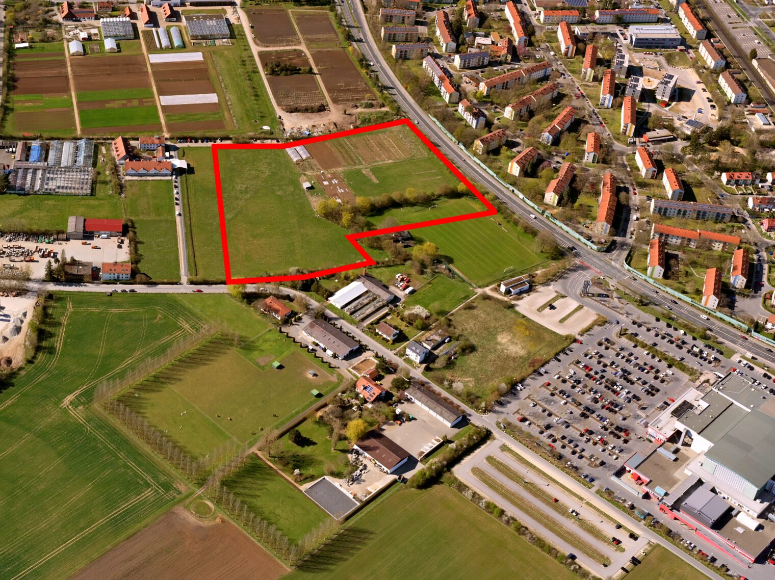 BZ Bamberg_Luftbild Grundstück