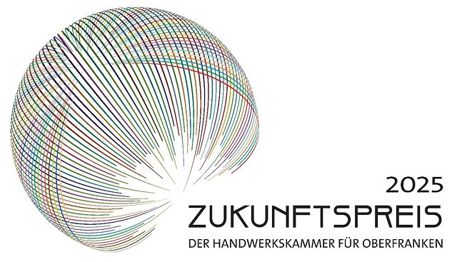 Logo Zukunftspreis 2025 der Handwerkskammer für Oberfranken