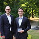 Marius Körlin und Tom Hillgruber präsentieren ihren Zukunftspreis.