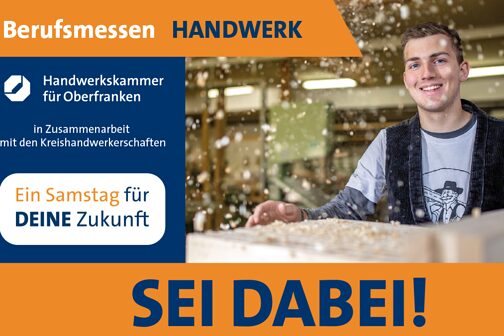 Foto-Hinweis auf die Berufsmessen Handwerk.