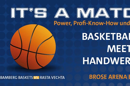 Grafik It's a Match Basketball meets Handwerk 28.01.2026