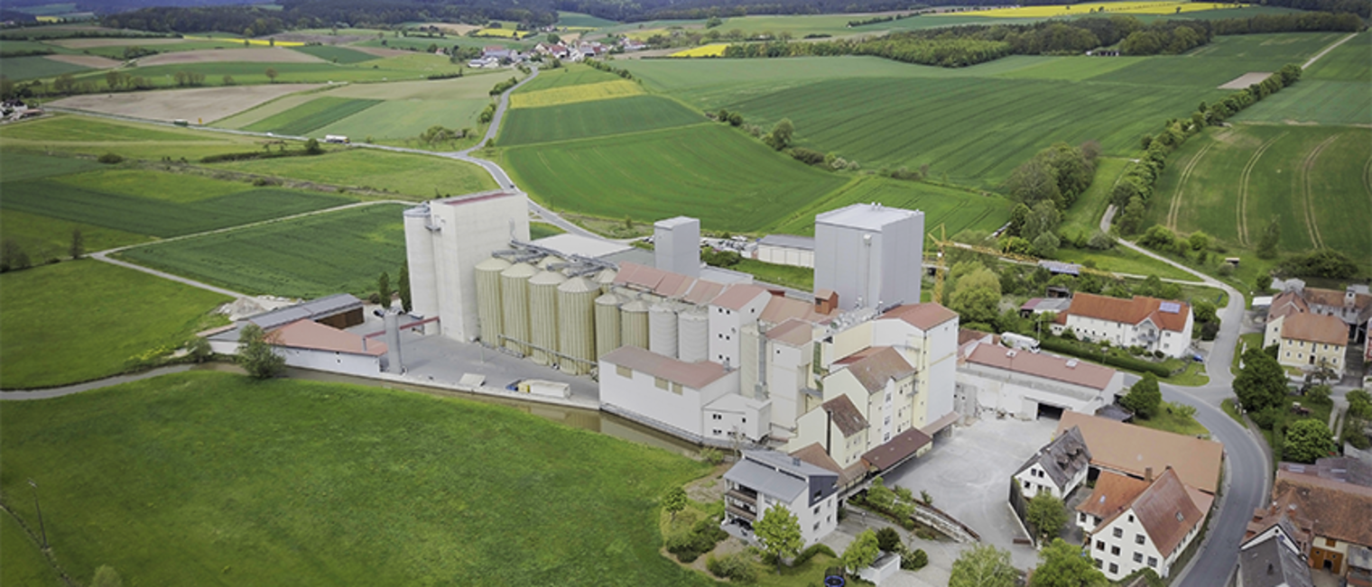 Luftaufnahme der Wiesneth-Mühle