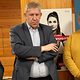 Bambergs Kreishandwerksmeister Manfred Amon, MdB Andreas Schwarz und Vorstandsmitglied der HWK Michael Klein hören einer rede zu