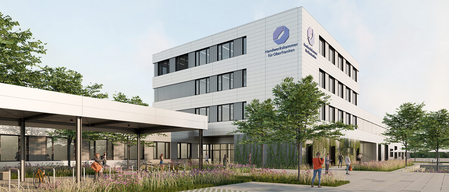 Designentwurf des neuen Bildungszentrums in Bamberg