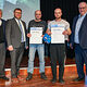 HWK-Präsident Matthias Graßmann, Kreishandwerksmeister Karl-Michael Hopf, Udo Mirrmann, Kammersieger Jan Murrmann, HWK-Hauptgeschäftsführer Reinhard Bauer
