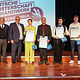 HWK-Geschäftsführer Sebastian Serfas, HWK-Präsident Matthias Graßmann, HWK-Hauptgeschäftsführer Reinhard Bauer, die Kammersieger Marie Wehle, Kevin Reinhardt, Ludwig Köppel, Leo Sonntag und Kreishandwerksmeister Marco Kemnitzer