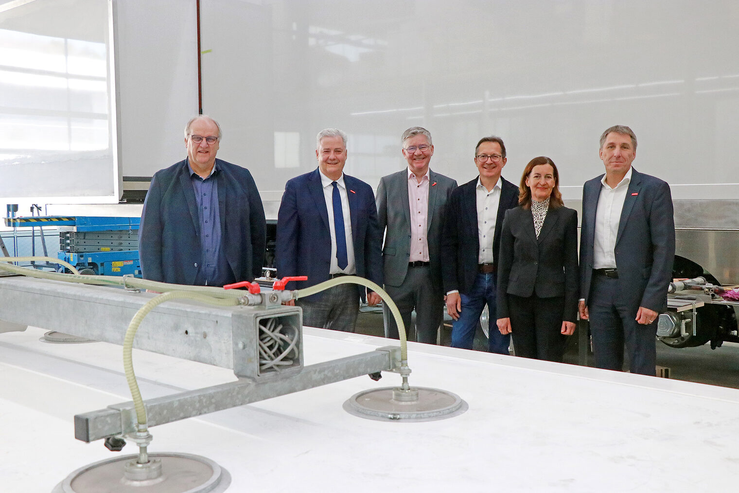 Gruppenbild von Reinhard Bauer, Matthias Graßmann, Christian Herpich, Peter und Monika Hofmann und Rainer Beck 