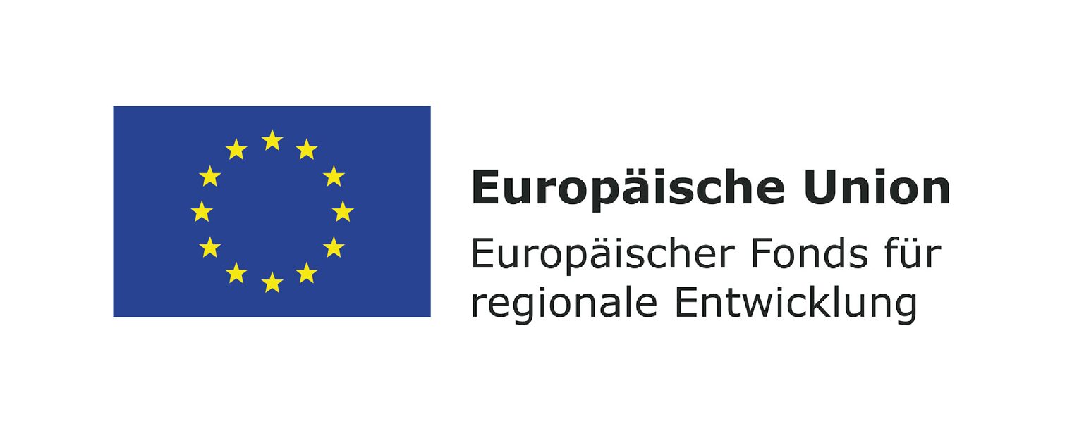 Logo der Europäischen Union mit dem europäischen Fonds für regionale Entwicklung