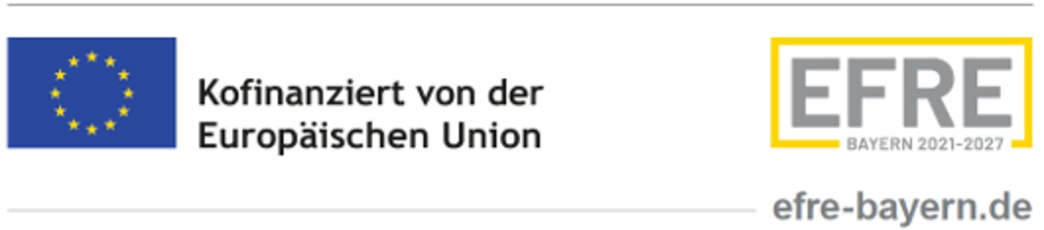 Logos mit EU-Flagge Kofinanziert von der Europäischen Union und EFRE efre-bayern.de 