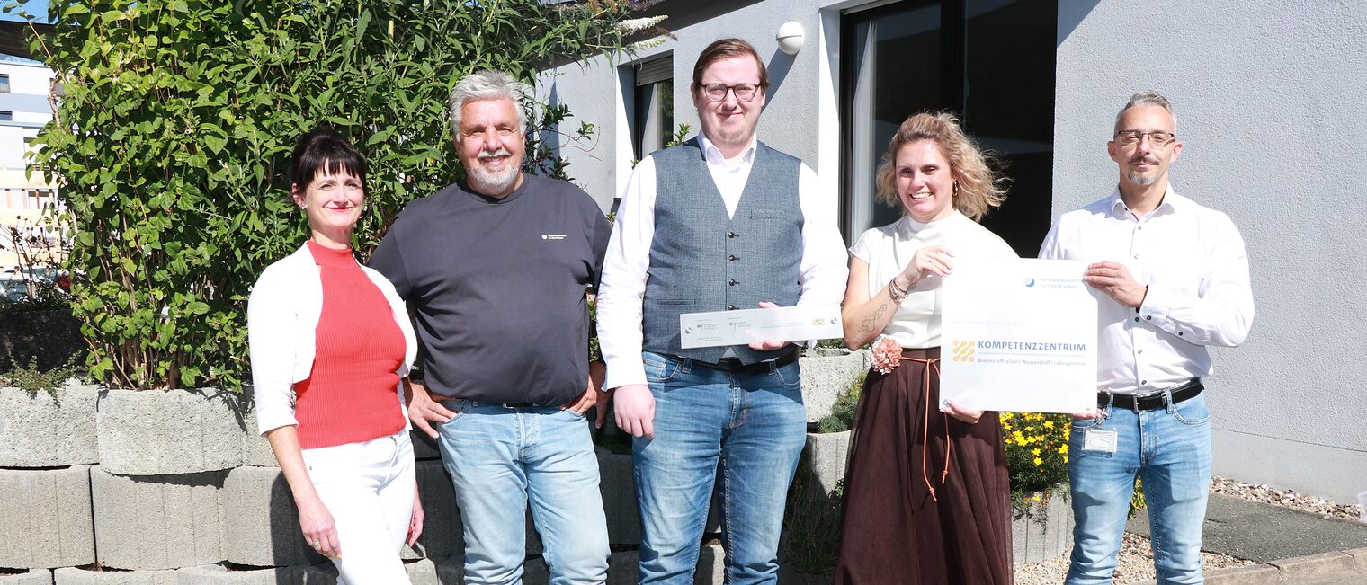 Gruppenbild von Alexandra Reuther, Rainer Hereth, Robert Falkenstein, Verena Friedl, und Sebastian Schulze