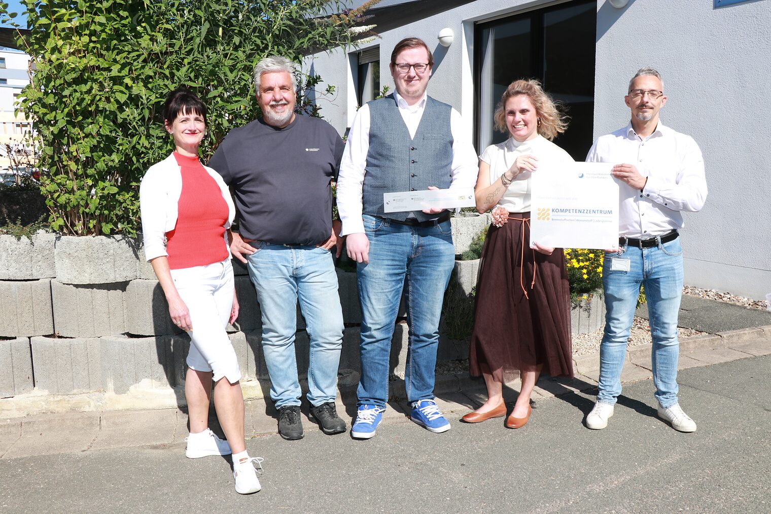 Gruppenbild von Alexandra Reuther, Rainer Hereth, Robert Falkenstein, Verena Friedl, und Sebastian Schulze