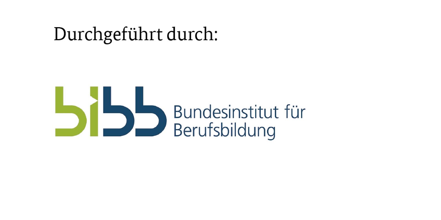 Logo Durchgeführt durch BIBB Bundesinstitut für Berufsbildung