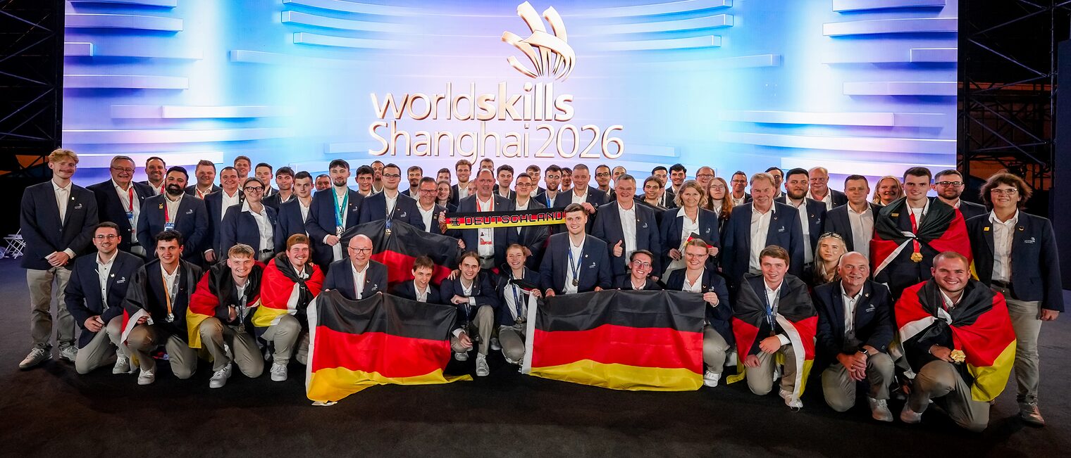 Das Team Germany posiert zum Gruppenfoto.