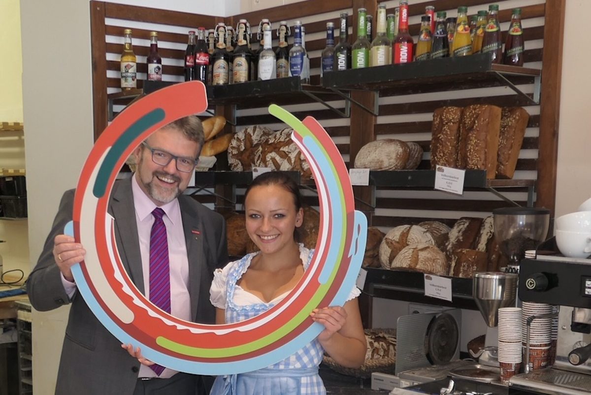 Ein "O" von Oberfranken Offensiv als Gastgeschenk Ein "O" von Oberfranken Offensiv als Gastgeschenk