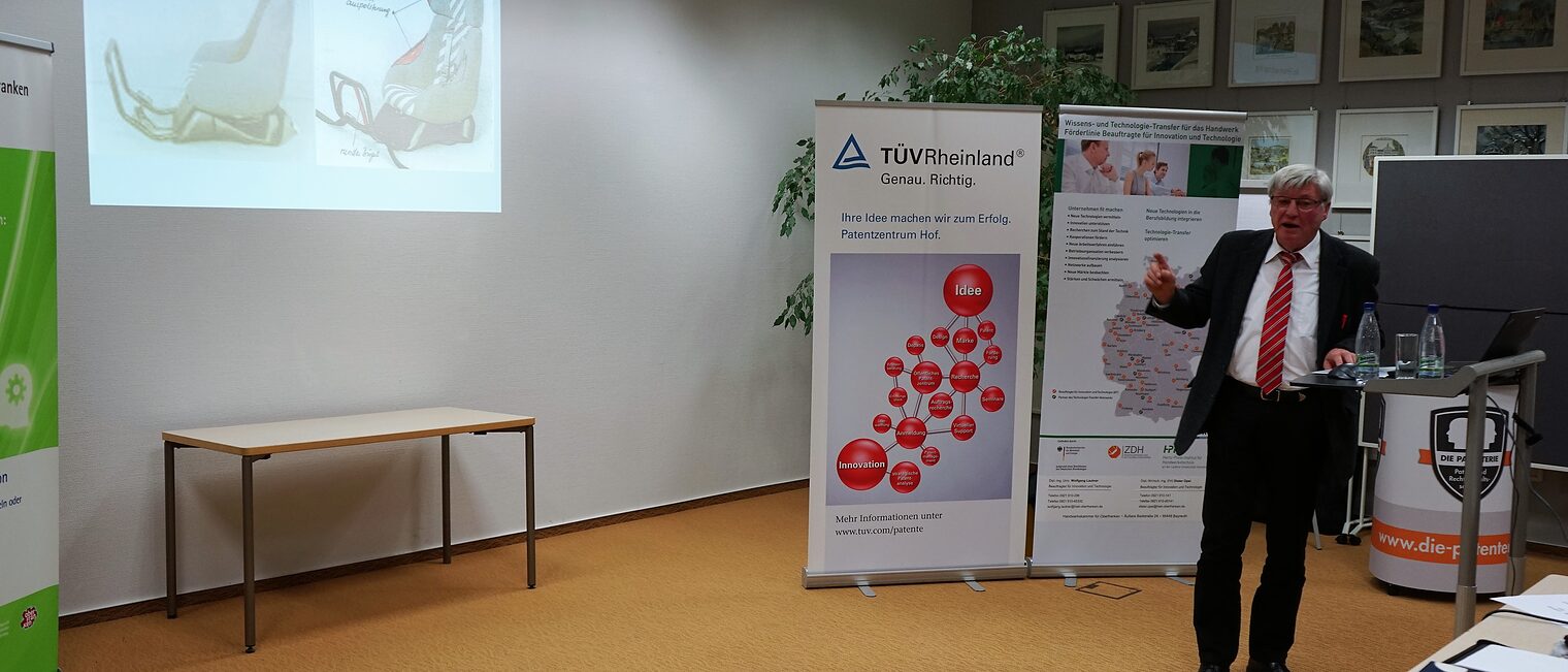 Zeigte anschaulich, wie sich Fehler bei der Eintragung von Schutzrechten auswirken können: Ewald Nüssel, Inhaber von EHV Sicherheit. Zeigte anschaulich, wie sich Fehler bei der Eintragung von Schutzrechten auswirken können: Ewald Nüssel, Inhaber von EHV Sicherheit.