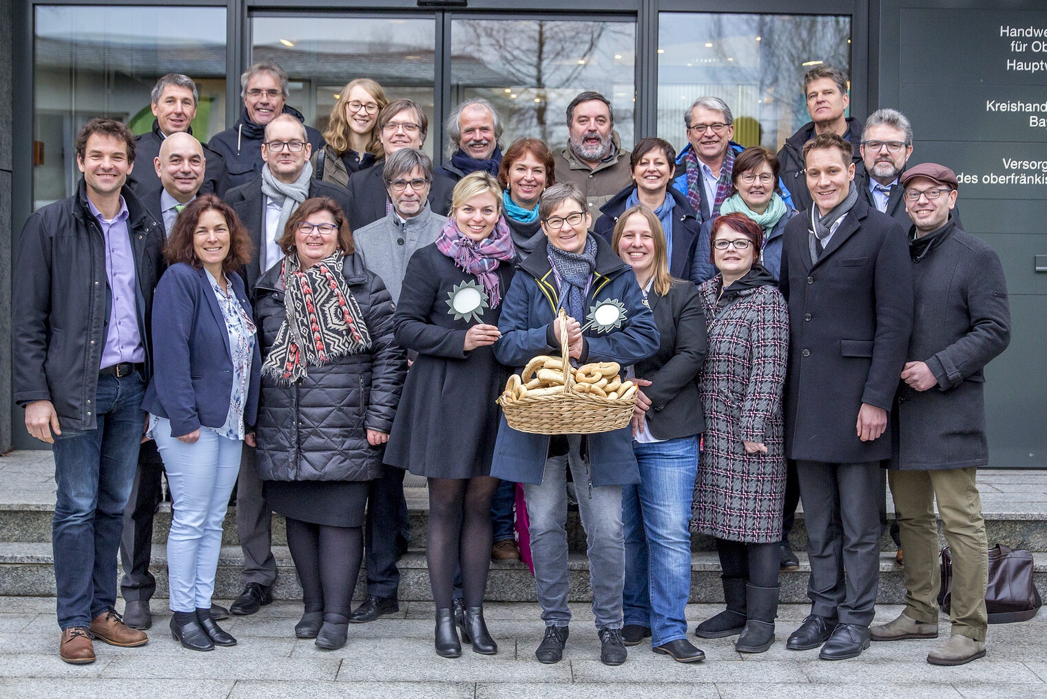 Großes Interesse an der Digitalisierung im Handwerk: Die bayerische Landtagsfraktion von Bündnis 90/Die Grünen zu Besuch bei der HWK für Oberfranken. 