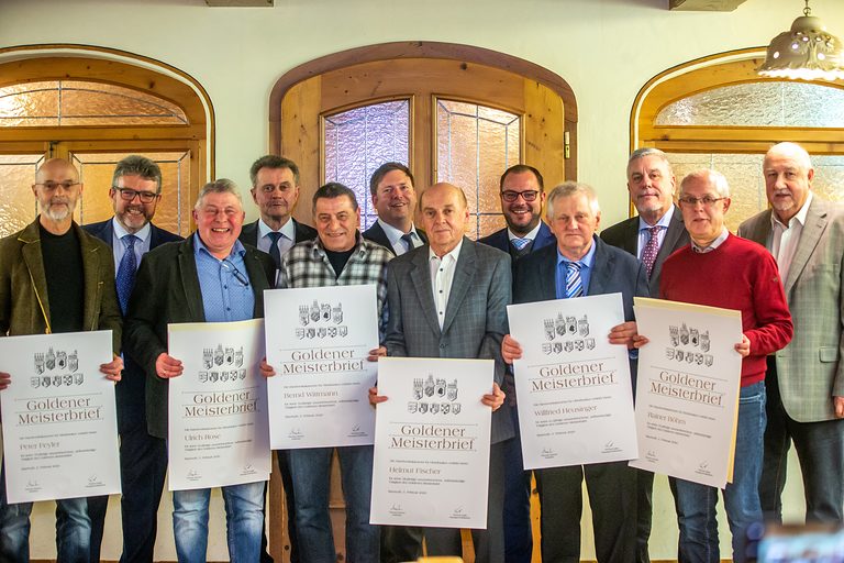 Goldene Meister der Kreishandwerkerschaft Coburg